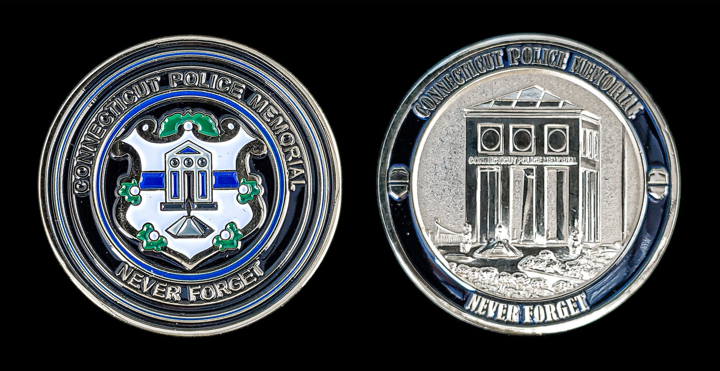 Connecticut - Connecticut State Fallen Officers Memorial Challenge Coin- Connecticut State Police
