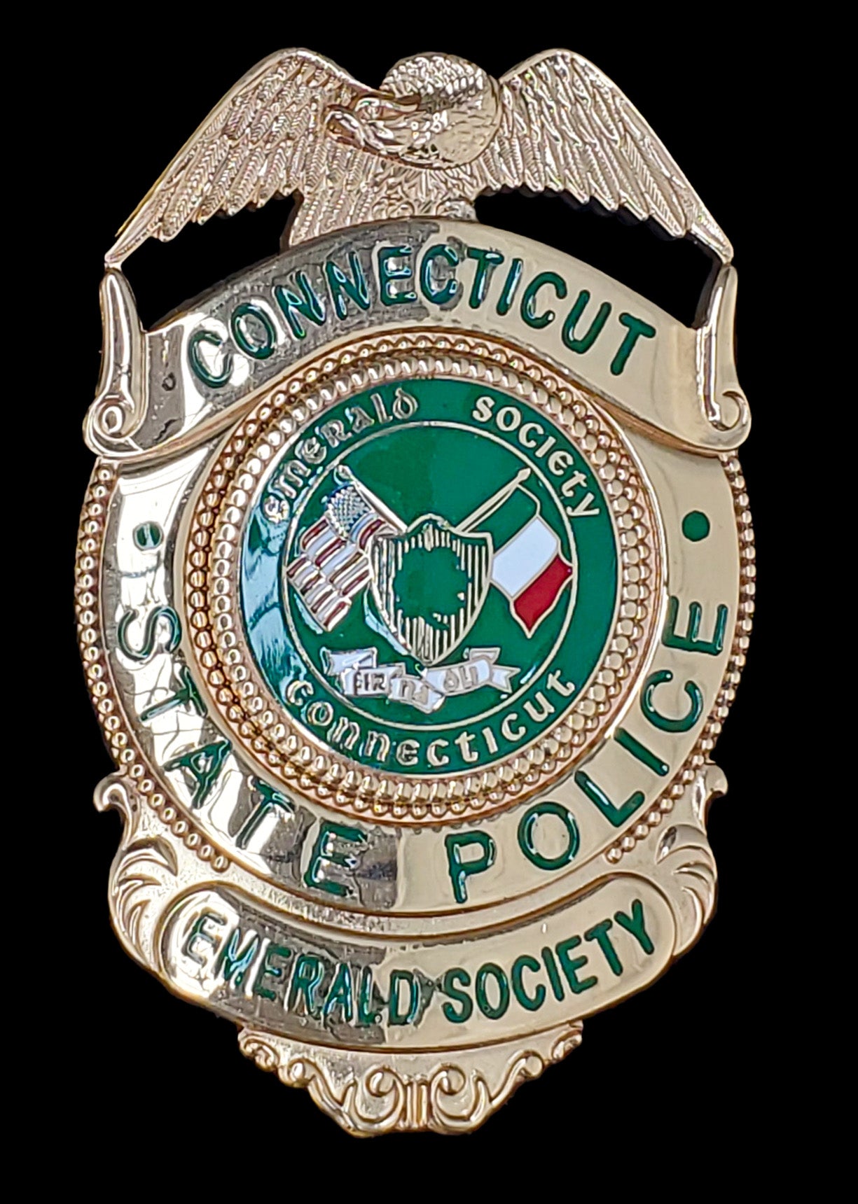 Connecticut State Police - Emerald Society Member Badge