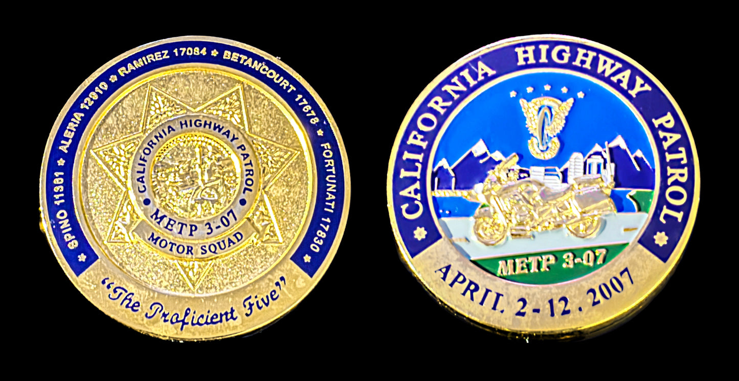 California - California Highway Patrol - Motor Squad Challenge Coin - California Highway Patrol