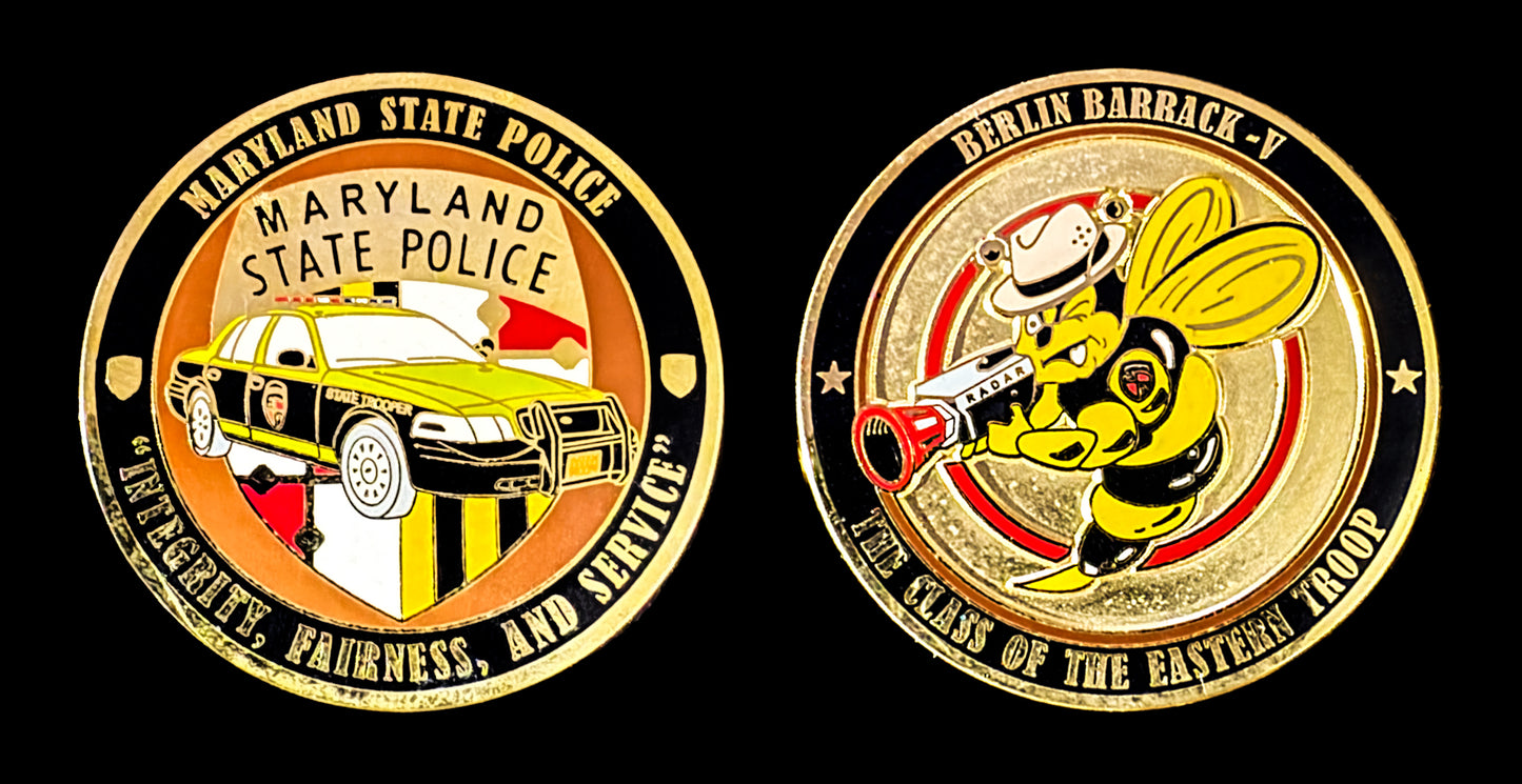 Maryland - Maryland State Police Berlin Barrack Coin - Maryland State Police
