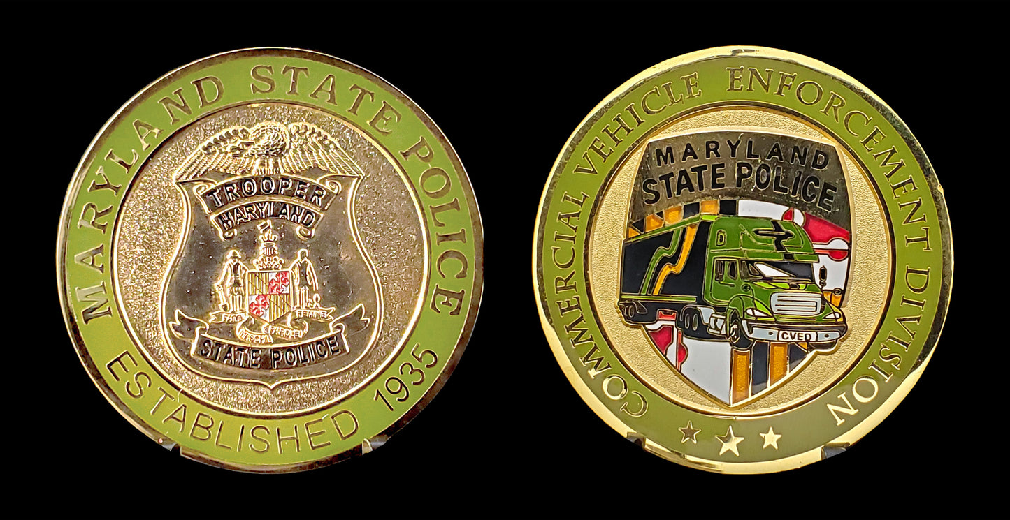 Maryland - Maryland State Police - Commercial Vehicle Enforcement Division Coin - Maryland State Police