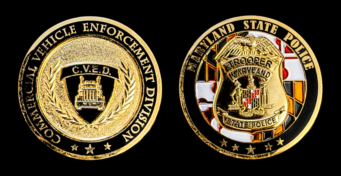 Maryland - Maryland State Police - Commercial Vehicle Enforcement Division Coin - Maryland State Police