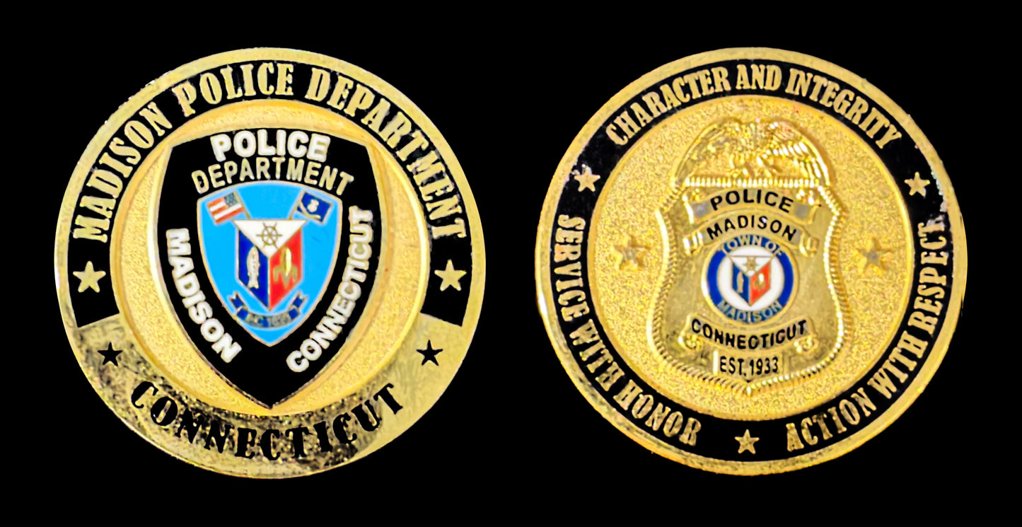 Connecticut - Madison Ct. Police Dept. Challenge Coin - Madison CT Police Department