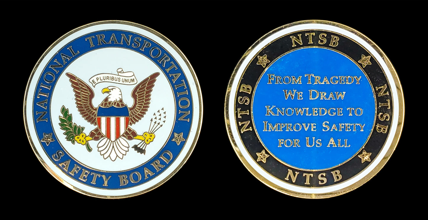 National - National Traffic Safety Board Challenge Coin - National Transportation Safety Board
