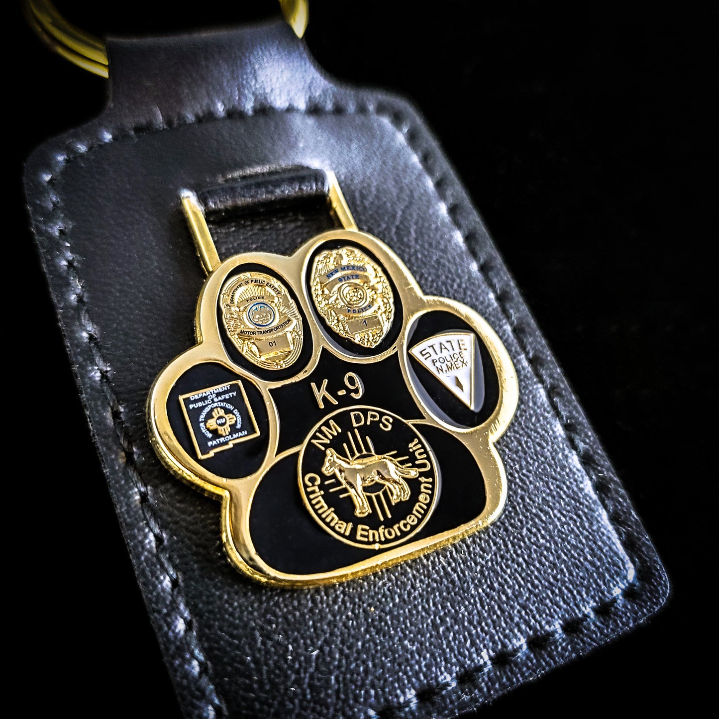 New Mexico- NMSP - K-9 Unit Keychain - New Mexico State Police