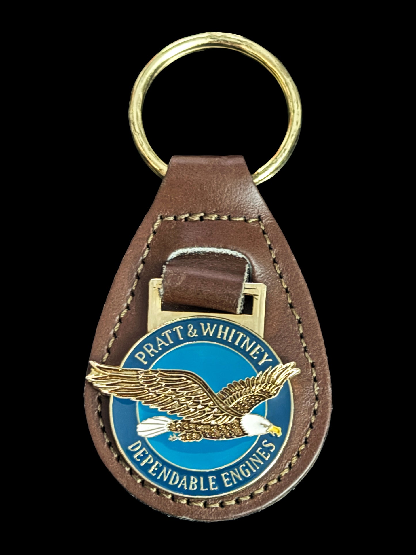 Connecticut - Pratt & Whitney Leather Keychain