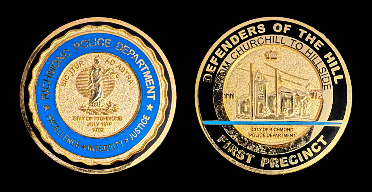 Virginia - Richmond Va. First Precinct Coin - Richmond VA Police Department