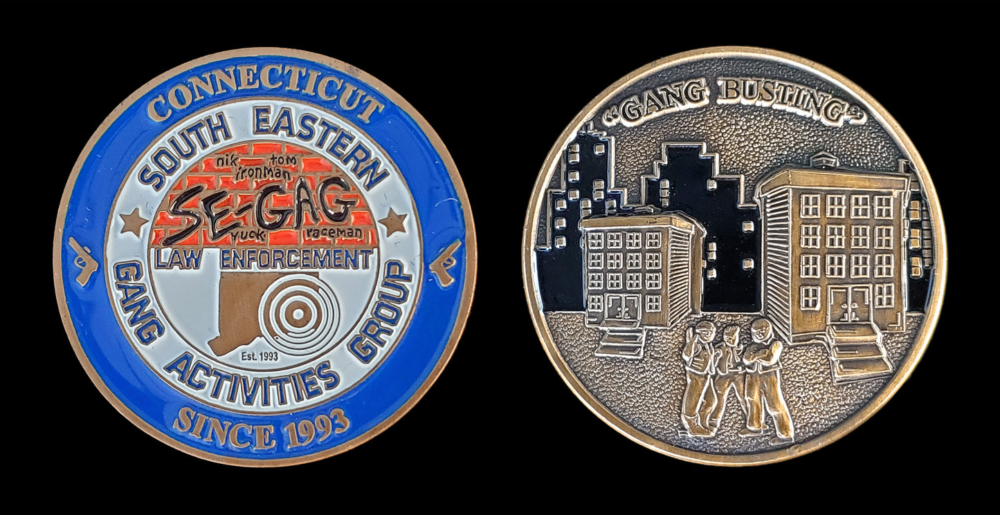 Connecticut - Connecticut Gang Taskforce Southeastern Gang Activities Group Coin - Connecticut State Police