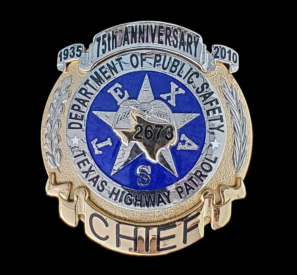 CUSTOM ORDER FORM: TXDPS Highway Patrol 75th Anniversary Badge