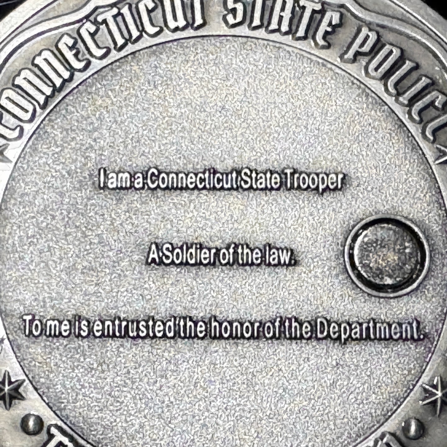 Connecticut - Connecticut State Police - Troop "D" Danielson Secret John Wick Challenge Coin - Connecticut State Police