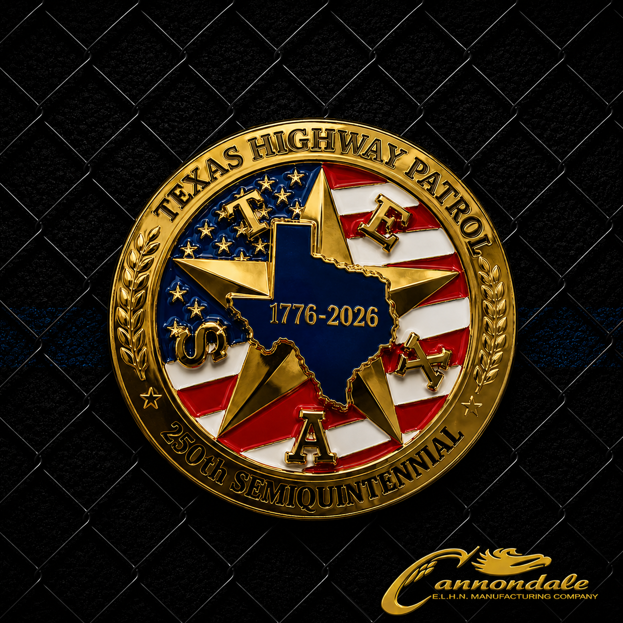 Texas Highway Patrol 250th Semiquincentennial Badge