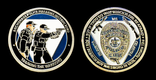 Alaska - Anchorage Alaska Firearms Instructors Challenge Coin- Anchorage AK Police Department