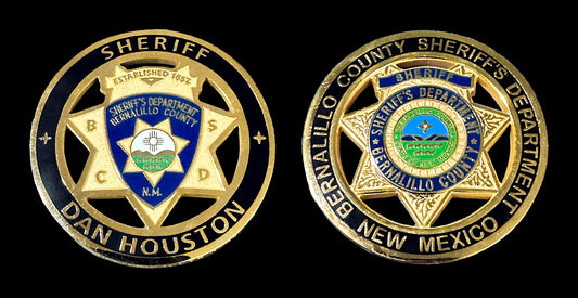 New Mexico - New Mexico Sheriff Dan Houston Coin - Bernalillo County NM Sheriff's Department
