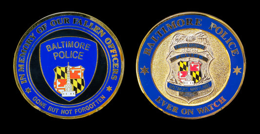 Maryland - Baltimore MD. Memorial - Ever on Watch Memorial Coin- Baltimore MD Police Department