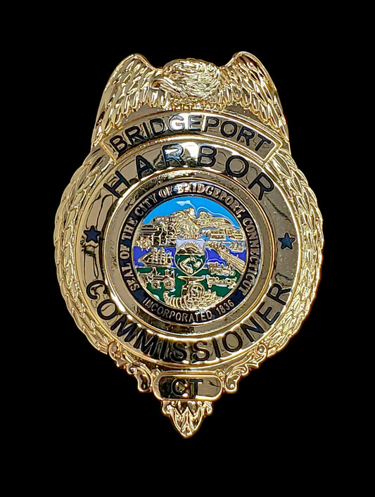 Connecticut - Bridgeport CT Police Department Harbor Commissioner Badge