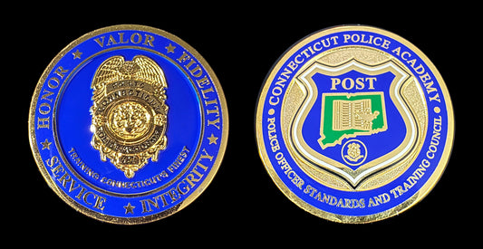 Connecticut - Connecticut Police Officer Standards and Training Council Challenge Coin- Connecticut Police Academy