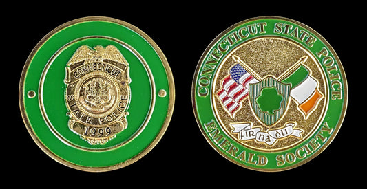 Connecticut - Connecticut State Police - Emerald Society Challenge Coin - Connecticut State Police