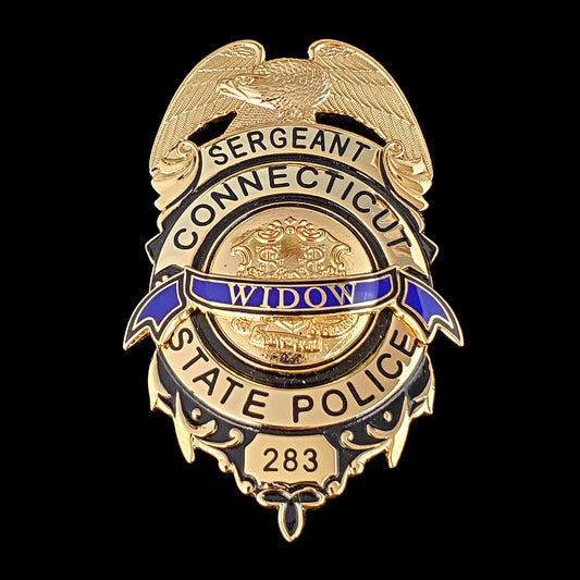 Connecticut State Police - Widow's Memorial Sergeant Badge