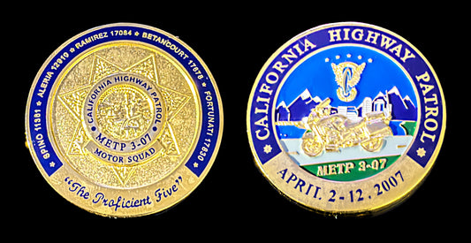 California - California Highway Patrol - Motor Squad Challenge Coin - California Highway Patrol