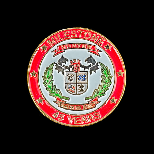 Connecticut - Hunters Ambulance - 45 Year Milestone Pin - Hunters Ambulance Award