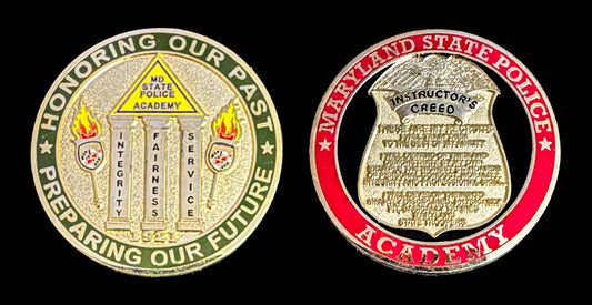 Maryland - Maryland State Police Instructor's Creed Coin - Maryland State Police Academy