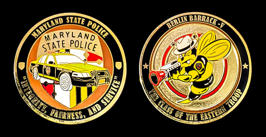 Maryland - Maryland State Police Berlin Barrack Coin - Maryland State Police