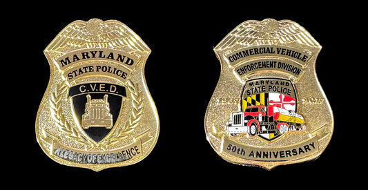 Maryland - Maryland State Police 50th Anniversary Commercial Vehicle Enforcement Division Token - Maryland State Police