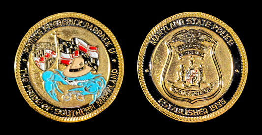 Maryland - Maryland State Police - Prince Frederick Barrack Challenge Coin - Maryland State Police