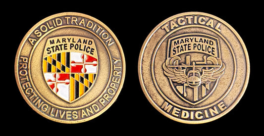 Maryland - Maryland State Police Tactical Medicine Challenge Coin - Maryland State Police