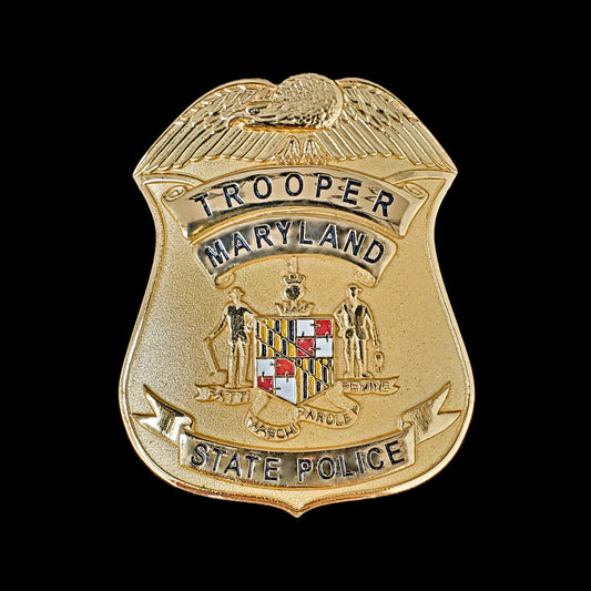 Maryland - Maryland State Police Courtesy- Trooper Badge Mini 1/4 Size