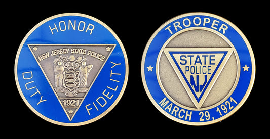 New Jersey - NJSP Heritage Challenge Coin- New Jersey State Police