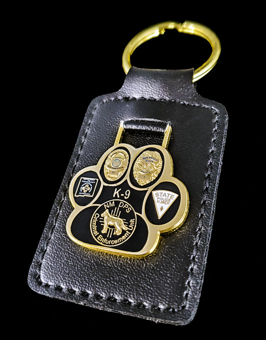 New Mexico- NMSP - K-9 Unit Keychain - New Mexico State Police