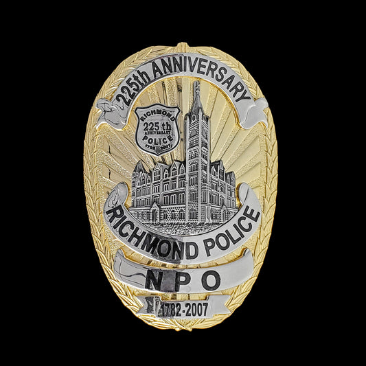 Virginia - Richmond VA Police Department -225th Anniversary NPO Badge