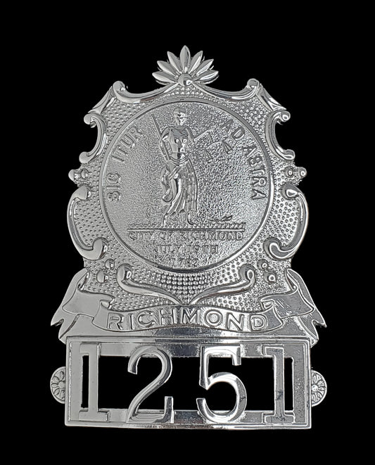 Virginia - Richmond Police Hat Badge - Richmond VA Police Department