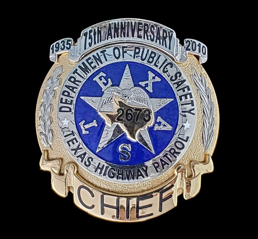 CUSTOM ORDER FORM: TXDPS Highway Patrol 75th Anniversary Badge