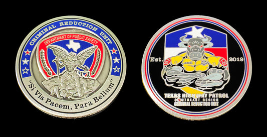 Texas - Texas Highway Patrol - Southeast Region Criminal Reduction Unit Coin - Texas Highway Patrol