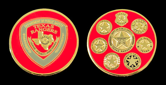 Texas - Texas Rangers - Department of Public Safety Heritage Challenge Coin - Texas Rangers