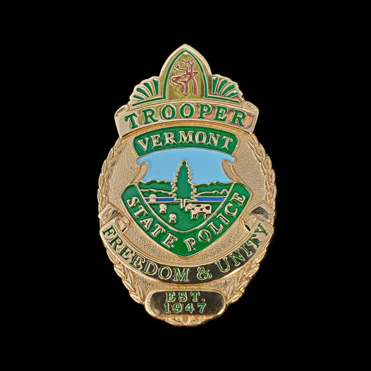 Vermont - Vermont State Police Trooper Badge - Vermont State Police
